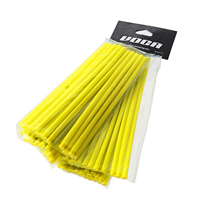 Couvre rayon Voca Racing SPOKES JAUNE FLUO KIT AVANT ARRIERE